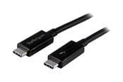FireWire-kabel - StarTech.com Thunderbolt 3 (20Gbps) USB C Cable - Black - 2m - TBLT3MM2M