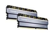 RAM - G.Skill Sniper X DDR4-3200 - 32GB - CL16 - Dual Channel (2 pcs) - Intel XMP - Silver - F4-3200C16D-32GSXKB