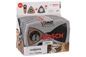 Slipmaskin - Bosch Starlock Best of Sanding-sats, 6-delars AVZ 93 G; AVZ 90 RT6; AVZ 32 RT4; Wood & Paint Sanding Paper (3x) - 2608664133