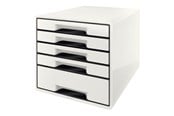 Skrivbordstillbehör - Leitz Bordskub  WOW Cube  5-lådigt Svart - 52530001