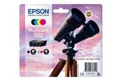 Skrivartillbehör-bläck-toner - Epson 502 Multipack - 4 pakker - sort gul cyan magenta - original - blækpatron - C13T02V64020
