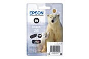 Skrivartillbehör-bläck-toner - Epson 26 - foto-sort - original - blækpatron - C13T26114022