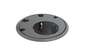 Nätverks tillbehör - Forming Function Powerdot 11 | 1 socket type F | 4 cable grommet | adjustable height | black (Previous PartID 935-PD11) - 9358001109