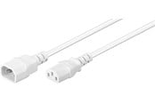 Strömkabel (extern) - Pro Power cable C14 - C13 - Vit - 3m - 4040849975851