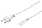 Strömkabel (extern) - Pro Strömkabel C7 (2 pins) - Vit - 3m - Rakt - 4040849939877