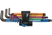 Handverktyg - Wera l-key set blacklaser hex-plus 950/9 multicolour hf 1 w/holding function 9pcs 1.5x90-10x224mm - 5022210001