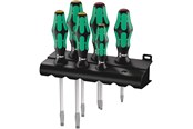 Verktyg - Wera 334 SK/6 Rack Schraubendrehersatz Kraftform Plus L - 5007680001