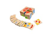 Träleksaker - Goki Wooden Patterns Game Cube - 58649