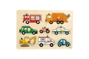 Pusselspel - Goki Bubble Puzzle Traffic Trä - 57996