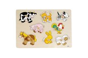 Pusselspel - Goki Bubble Puzzle Animals Trä - 57873