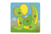 Pusselspel - Goki Wooden Bubble Puzzle Dragon 5 Trä - 57553