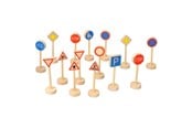 Träleksaker - Goki Wooden Traffic Sign Set - wm 397