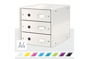 Arkivering & Förvaring - Leitz Förvaringsbox Click & Store  WOW 3 lådor Vit - 60480001