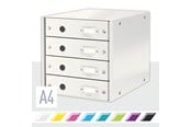 Arkivering & Förvaring - Leitz Förvaringsbox Click & Store  WOW 4 lådor Vit - 60490001