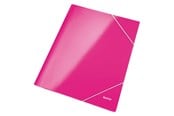Mappar och Skrivplattor - Leitz 3-klaffmapp WOW A4 kartong Rosa - 3982-00-23