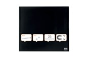 Konferens & Presentation - Nobo Glastavla Diamond  30x30 cm kv.svart - 1903950