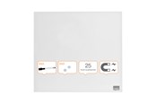 Konferens & Presentation - Nobo Glastavla Diamond 45x45 cm kv. vit - 1903957