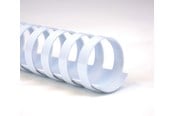 Skrivartillbehör-bläck-toner - GBC Plastspiral CombBind  10mm A4 21R Blå Vit - 4028195