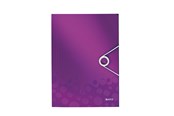 Mappar och Skrivplattor - Leitz 3-klaffmapp WOW PP A4 Lila - 45990062