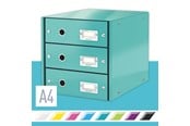 Arkivering & Förvaring - Leitz Förvaringsbox Click & Store  WOW 3 lådor Isblå - 10K268L