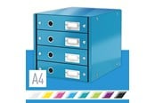 Arkivering & Förvaring - Leitz Förvaringsbox Click & Store WOW 4 lådor Blå - 60490036