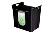 Skrivbordstillbehör - Leitz Papperskorg  Basko 40L Recycling Svart - 52090095