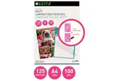 Laminering - Leitz Laminat lågvärme matt A4 125 mic 100/fp - 16926