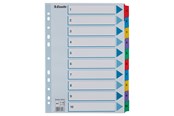 Fickor, Omslag & Register - Esselte Register Mylar A4/1-10 multifärgat - 100161