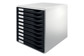 Skrivbordstillbehör - Leitz Blankettbox  10-lådor A4 Svart - 52810095
