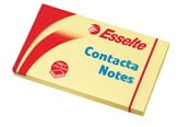 Block och Anteckningsböcker - Esselte Contacta Notes 75x125mm gul 12 - 83001