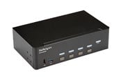 KVM switch - StarTech.com 4 Port HDMI KVM Switch - 4K 30Hz - Dual Display - KVM / audio / USB switch - 4 ports - rack-mountable - SV431DHD4KU