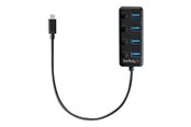 USB Hub - StarTech.com USB-C Hub 4-port USB Hub - USB 3.2 - 4 porte - Svart - HB30C4AIB