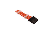 Strömkabel (intern) - DUTZO Sleeved 4-pins Molex Cable - Orange - DSC-MOLSL03ORN