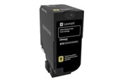 Skrivartillbehör-bläck-toner - Lexmark Toner yellow 7K CS720 - 74C0S40