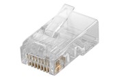 Nätverks tillbehör - Pro RJ45 plug CAT 5e UTP unshielded - for round cable - 4040849725005