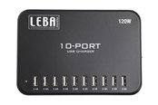 Mobile - Adapters & Chargers - LEBA Innovation NoteCharge 10 Ports USB-A Charger 120 W - NCHAR-U10-SC