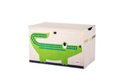 Barnrummet - 3 Sprouts Förvaringslåda med lock, Crocodile - ITCCRO
