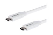 USB-kabel - StarTech.com 2m 6ft USB C to USB C Cable - 5A PD - USB 2.0 USB-IF Certified - USB-C cable - 2 m - USB2C5C2MW