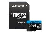 Flashram & USB Flash Drives - A-Data Premier MicroSD/SD - 100MB/s - 256GB - AUSDX256GUICL10A1-RA1
