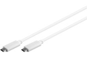 USB-kabel - Pro USB-C <-> USB-C - 0.5m - Vit - 4040849671937