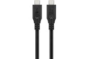 USB-kabel - Pro USB-C <-> USB-C - 1m - Svart - 4040849679766