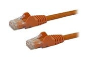 Nätverkskabel - StarTech.com 0.5m Orange Cat6 / Cat 6 Snagless Ethernet Patch Cable 0.5 m - network cable - 50 cm - orange - Orange - 0.5m - N6PATC50CMOR