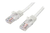 Nätverkskabel - StarTech.com 10m White Cat5e / Cat 5 Snagless Ethernet Patch Cable 10 m - patch cable - 10 m - white - Vit - 10m - 45PAT10MWH
