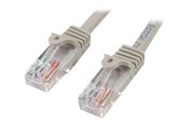 Nätverkskabel - StarTech.com Snagless Cat 5e UTP Patch Cable - patch cable - 3 m - grey - Grå - 3m - 45PAT3MGR