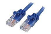 Nätverkskabel - StarTech.com 5m Blue Cat5e / Cat 5 Snagless Patch Cable 5 m - patch cable - 5 m - blue - Blå - 5m - 45PAT5MBL