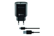 Mobile - Adapters & Chargers - CELLULAR USB-C Charger Kit QC Black - ACHHUKITQCTYCK