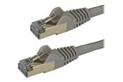 Nätverkskabel - StarTech.com 2m Gray Cat6a / Cat 6a Shielded Ethernet Patch Cable 2 m - patch cable - 2 m - grey - Grå - 2m - 6ASPAT2MGR