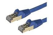 Nätverkskabel - StarTech.com 3m Blue Cat6a / Cat 6a Shielded Ethernet Patch Cable 3 m - patch cable - 3 m - blue - Blå - 3m - 6ASPAT3MBL
