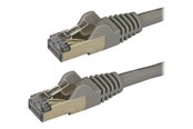 Nätverkskabel - StarTech.com 3m Gray Cat6a / Cat 6a Shielded Ethernet Patch Cable 3 m - patch cable - 3 m - grey - Grå - 3m - 6ASPAT3MGR