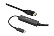 Displaykabel - StarTech.com 3 m (10 ft.) USB-C to DisplayPort Cable - 4K 60Hz - Black - external video adapter - STM32F072CBU6 - CDP2DPMM3MB